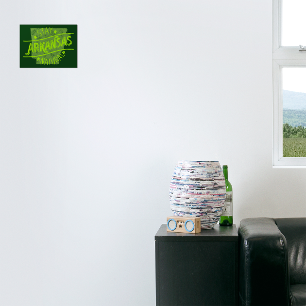 Arkansas - Stay Natural (Green) by rt-shirts